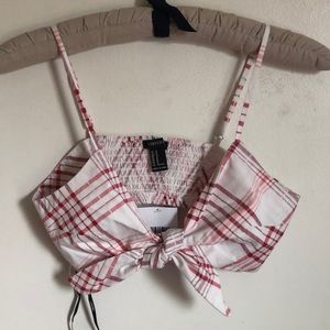 Plaid crop top
